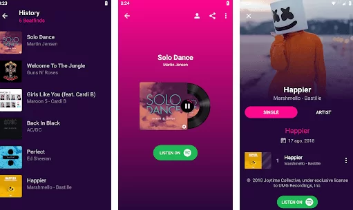 Beat Find: Распознование музыки [premium] на андроид - скачать бесплатно