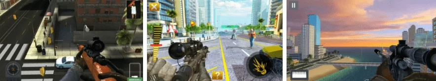 Sniper 3D Assassin скачать взломанную версию на Андроид