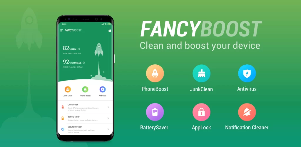 Fancy Booster - ускорение и очистка телефона